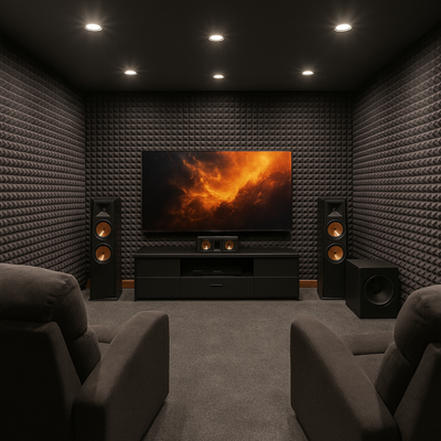 Pyramid Acoustic Foam Panel 2" | 1 x 1 Feet | Wine