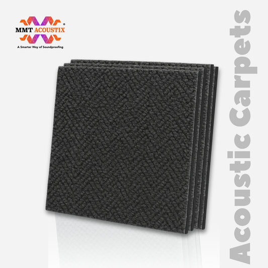 Acoustic Carpet Tiles | 50x50 cm | Dark Grey | 64 Sq Ft
