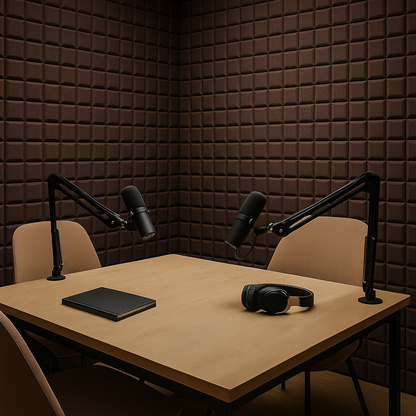 Turbo Acoustic Foam 1x1 ft, Wine