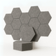 HexaFelt Bevelled Acoustic Panels | Pumice