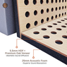 SoundaXe® M-DOT Sound Diffusion Acoustic Panel