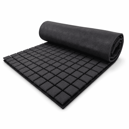 Turbo Acoustic Foam 6x3 ft, Charcoal Black