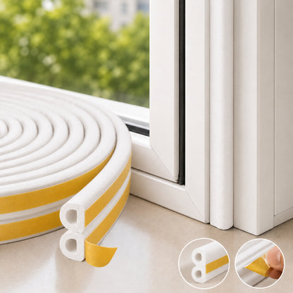 Soundproofing Rubber Seal for Doors & Windows | Self Adhesive | White