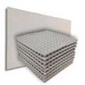 Pyramid Acoustic Foam Panel 1" | 1 X 1 Feet | Stone White