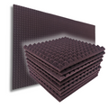 Pyramid Acoustic Foam Panel 1" | 1 X 1 feet | Wine