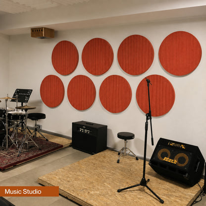 Circle PET Acoustic Panel | 2x2 feet | Rust