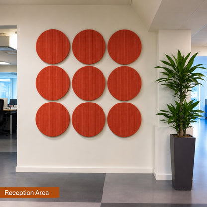 Circle PET Acoustic Panel | 2x2 feet | Rust