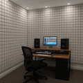 Turbo Acoustic Foam Panel 2" | 1 x 1 Feet | Stone White