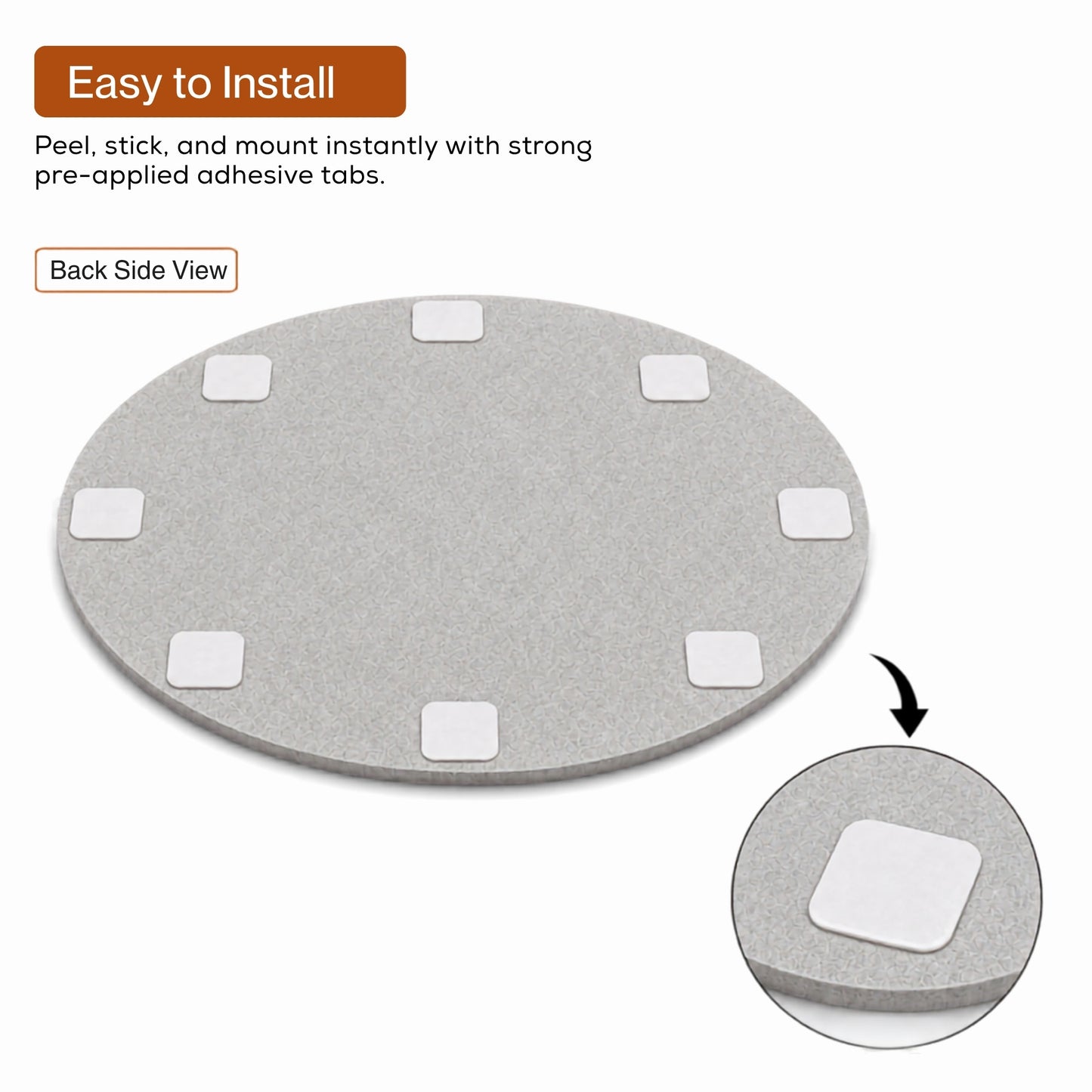 Circle PET Acoustic Panel | 2x2 feet | Pumice