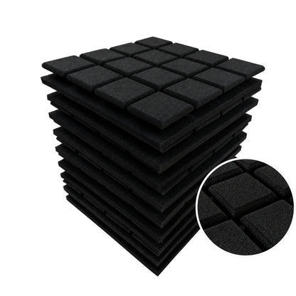 Turbo Acoustic Foam 1x1 ft, Charcoal Black