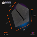 CineBass® Galaxy Bass Trap Diffuser | Black Charcoal