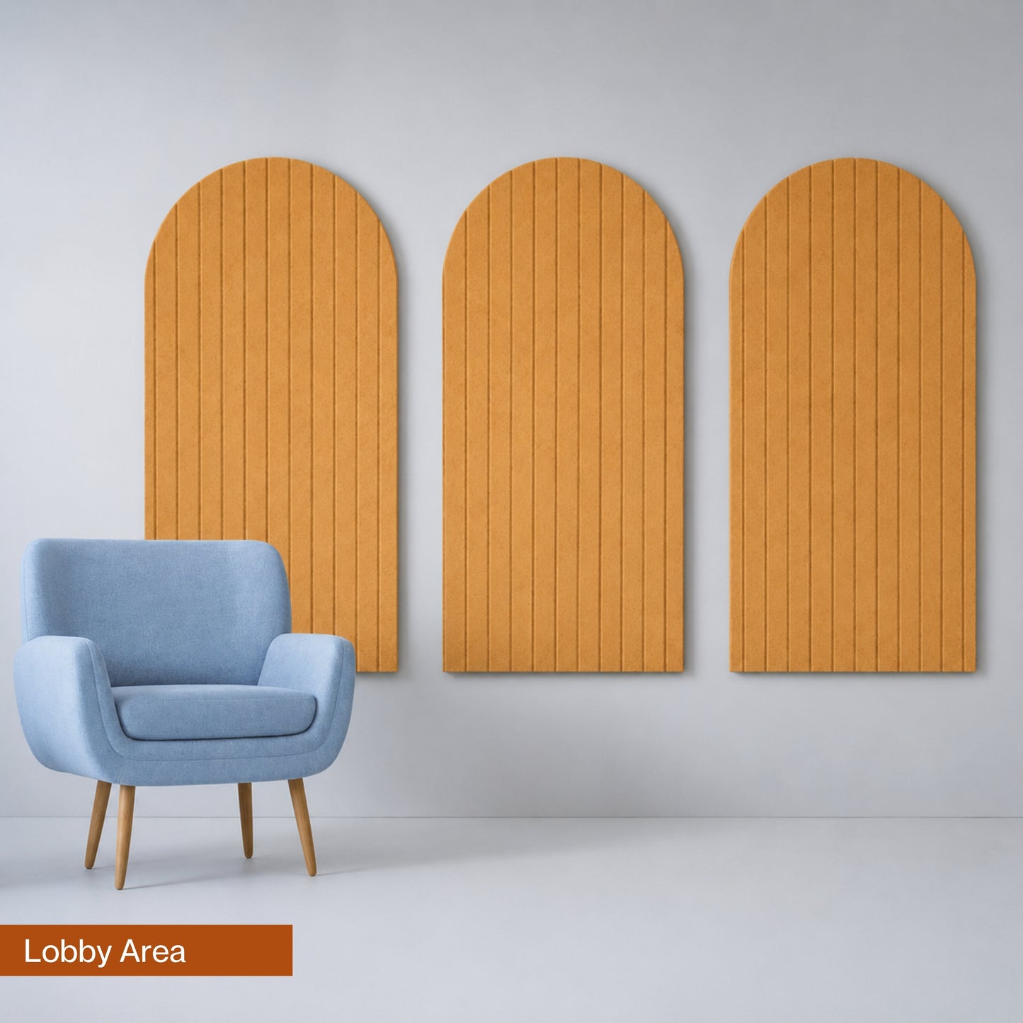 Arch PET Acoustic Panel | 4x2 feet | Camel