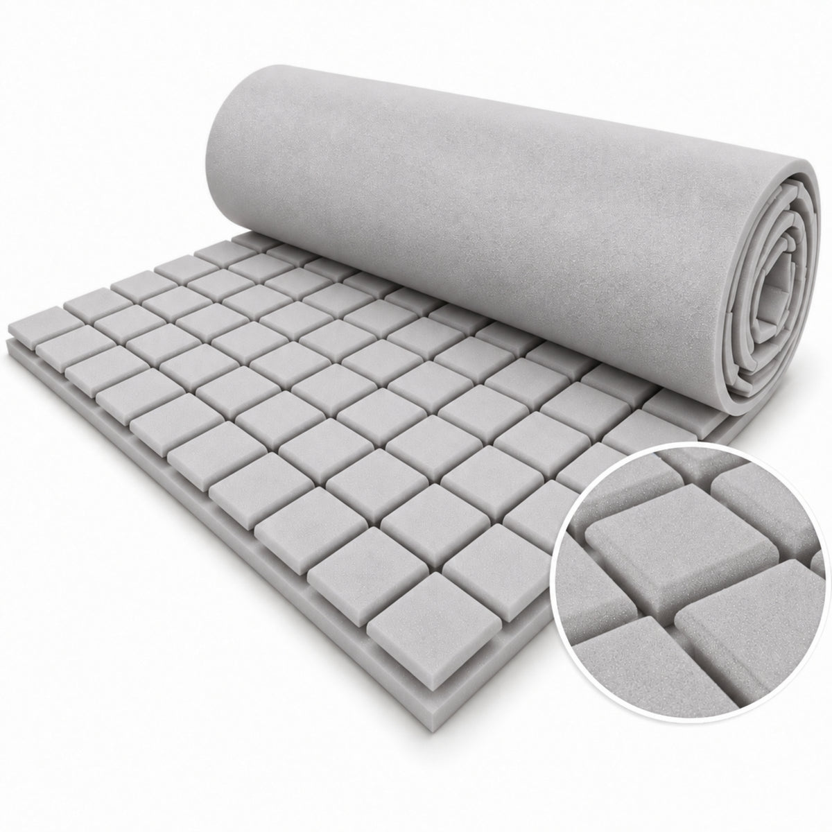 Turbo Acoustic Foam 6x3 ft, Stone White