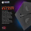 CineBass® Galaxy Bass Trap Diffuser | Black Charcoal