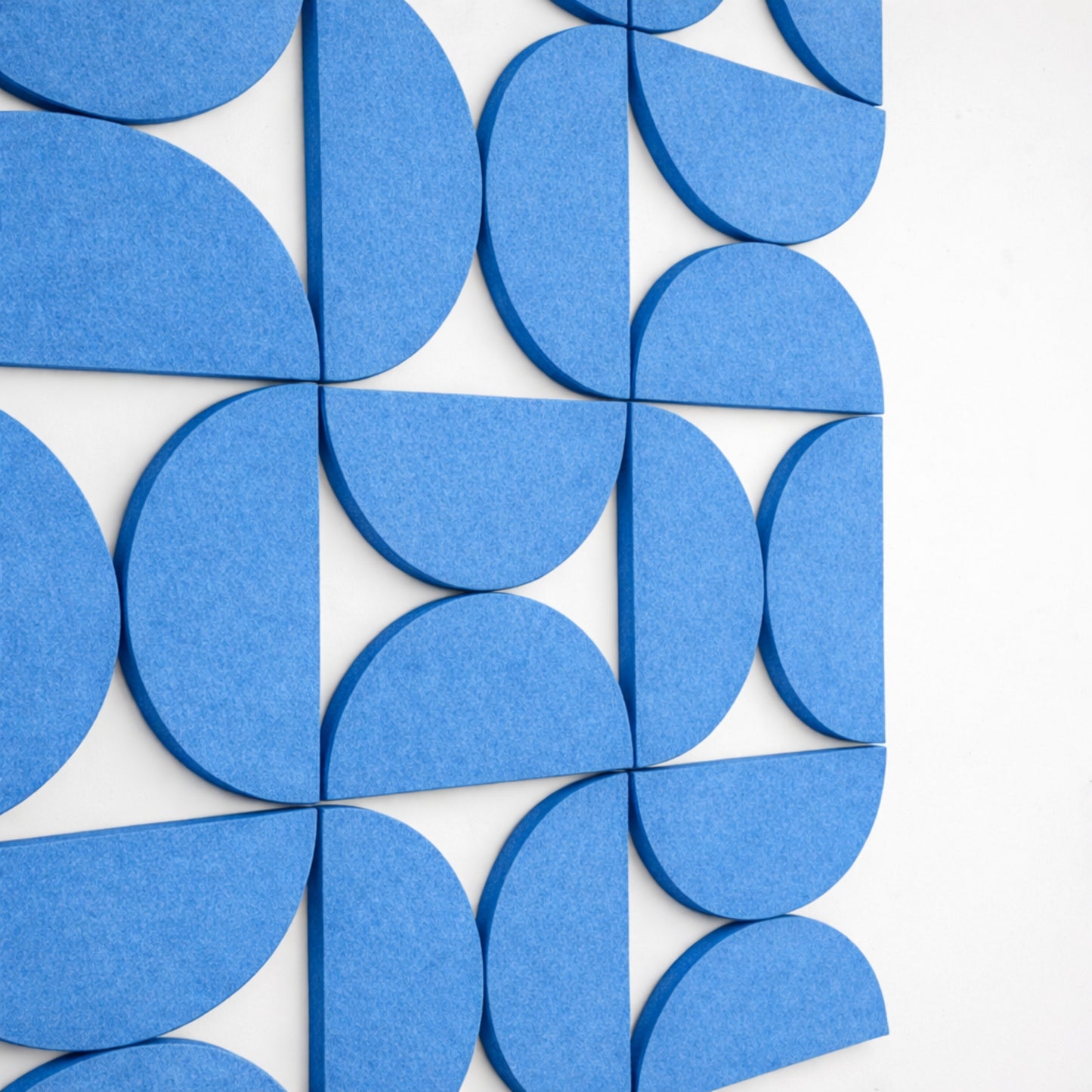 Semi-Circle Felt Acoustic Panels 48”x48” | Carolina | 32 Pcs