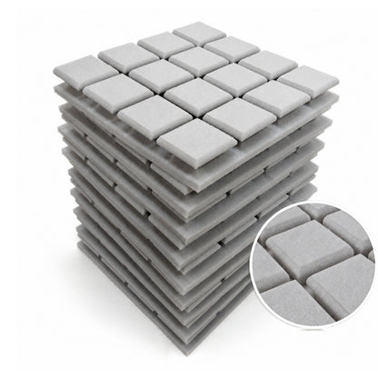Turbo Acoustic Foam 1x1 ft, Stone White