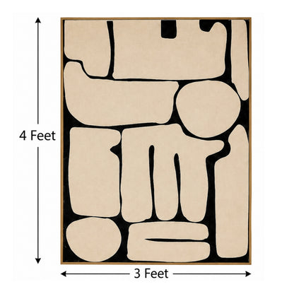 MonoForm – Abstract Designer Canvas Felt Acoustic Panel (4 X 3)