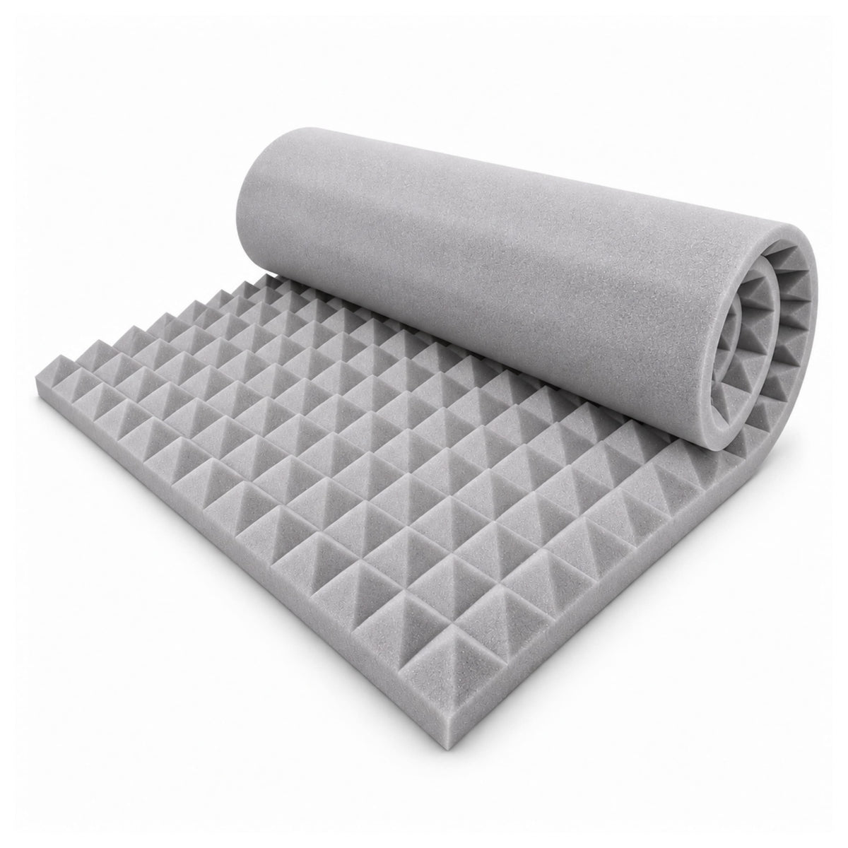 Pyramid Acoustic Foam 2”, 6x3 Ft, Stone White