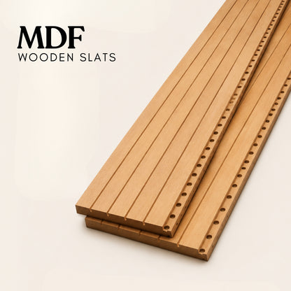 Acoustic Wooden Slats, MDF, 2440x128mm