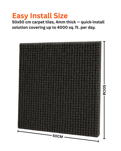 Acoustic Carpet Tiles - Davy's Grey
