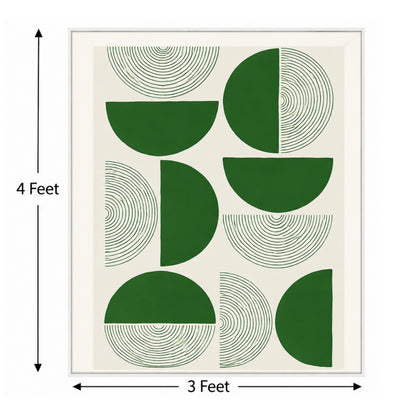Emerald Rhythm – Luxury Canvas Felt Acoustic Panel (4 X 3)