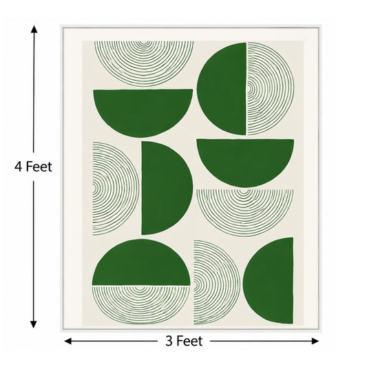 Emerald Rhythm – Luxury Canvas Felt Acoustic Panel (4 X 3)