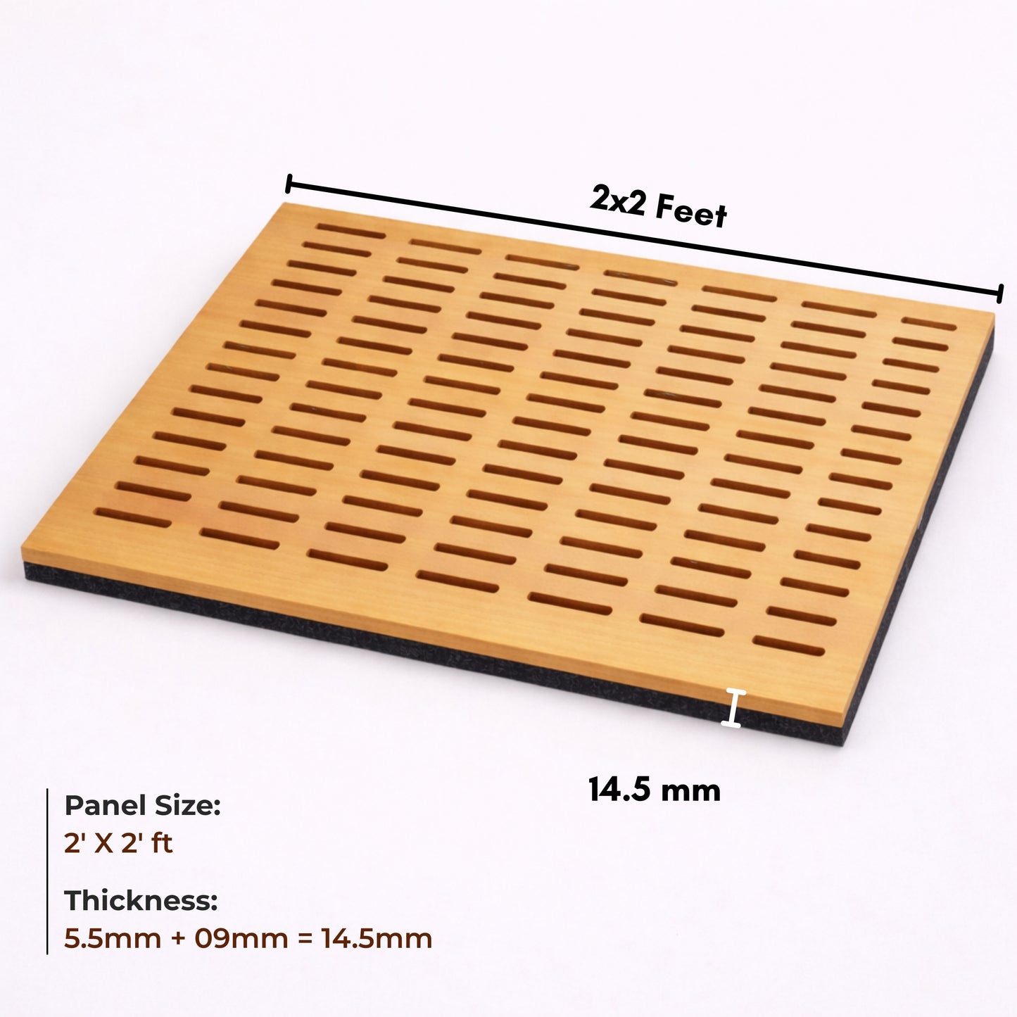 Acoustic Wooden Screens with Felt 2x2 ft - SX1