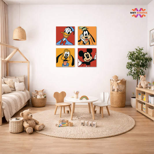 Canvas Printed Felt | Mickey Mouse MM1
