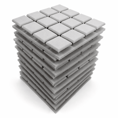 Turbo Acoustic Foam 1x1 ft, Stone White