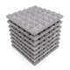 Pyramid Acoustic Foam 2”, 1x1 Ft, Stone White