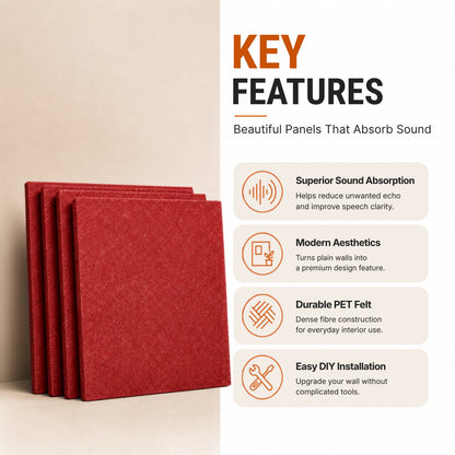 Felt PET Acoustic Panel | Office & Home Acoustics  | X-Mas