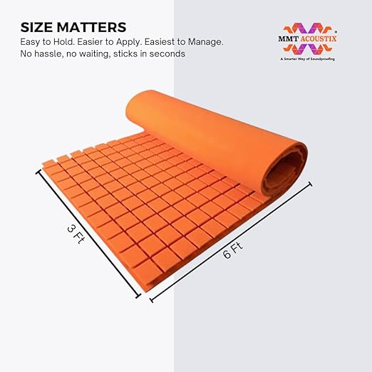 Turbo Acoustic Foam 6x3 ft, MMT Orange