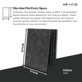 Felt Acoustic Decor Panel | Ash | 9mm, 48x17 Inch