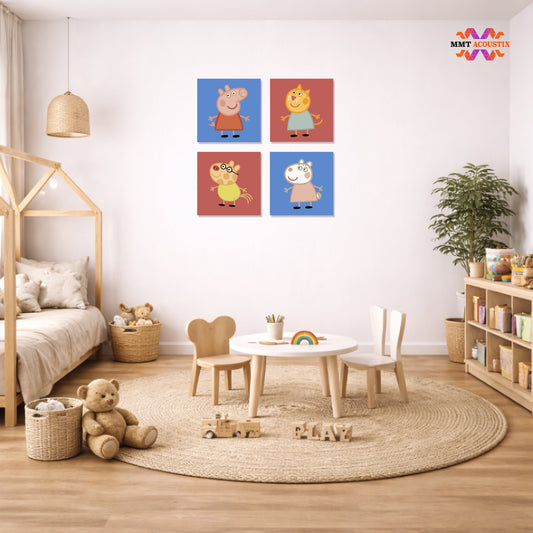 Canvas Printed Felt | Peppa Pig PP2