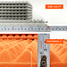 Pyramid Acoustic Foam Panel 1" | 1 X 1 Feet | Stone White & MMT Orange