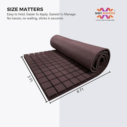 Turbo Acoustic Foam 6x3 ft, Wine