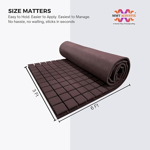 Turbo Acoustic Foam 6x3 ft, Wine