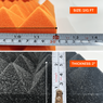 Pyramid Acoustic Foam Panel 2" | 1 x 1 Feet | Pro Charcoal & MMT Orange