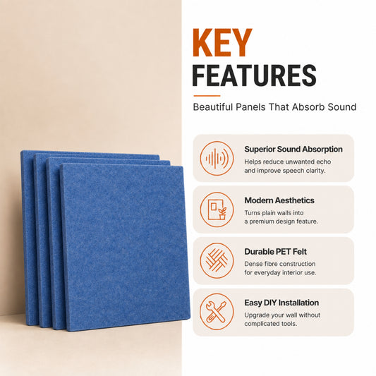 Felt PET Acoustic Panel | Office & Home Acoustics  | Carolina