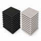Pyramid Acoustic Foam 1”, 1x1 Ft, Charcoal Black + Stone White