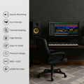 MMT Acoustix® HexaFelt Bevelled Acoustic Panels, Luxury Sound Absorbing Felt Wall Panels for Home, Office & Studios | VOC Free, 30×30 cm, NRC 0.90 | Pack of 7 | Ash
