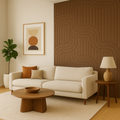 MMT Acoustix® Mirage Felt Acoustic Panels | Luxury Wall Acoustics with Premium Touch & Smooth CNC Grooves | 4x2 ft, 9mm Thick, NRC 0.50 | Soundproofing & Echo Control for Office, Living Room & Studio | Slide, Coorg