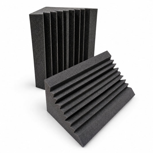 Mega 200 - Acoustic Foam Corner Bass Trap, Charcoal