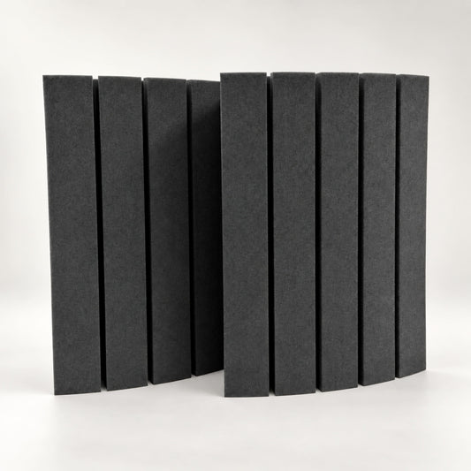 Groove 250 - Acoustic Foam Corner Bass Trap, Charcoal