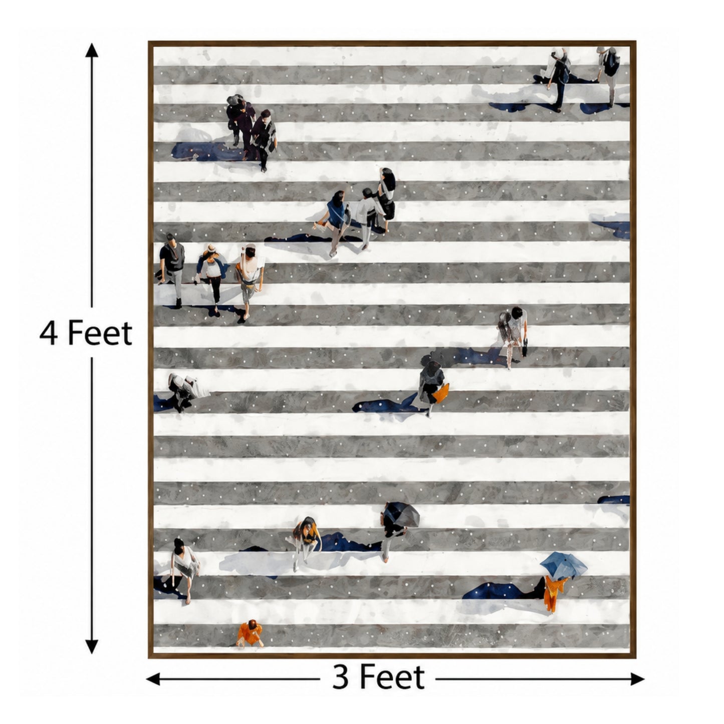 Urban Rhythm – Designer Canvas Felt Acoustic Wall Panel (4 X 3)