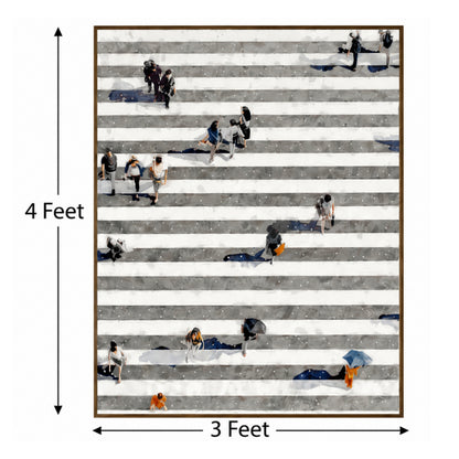 Urban Rhythm – Designer Canvas Felt Acoustic Wall Panel (4 X 3)