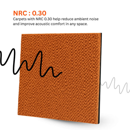 Acoustic Carpet Tiles | 50x50 cm | Orange | 64 Sq Ft