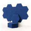 MMT Acoustix® HexaFelt Bevelled Acoustic Panels, Luxury Sound Absorbing Felt Wall Panels for Home, Office & Studios | VOC Free, 30×30 cm, NRC 0.90 | Pack of 8 |Carolina
