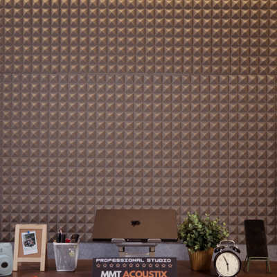 Pyramid  Acoustic Foam Panel 2" | 1 X 1 Feet | Stone White