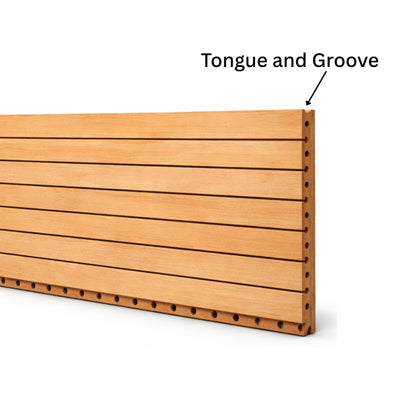Acoustic Wooden Slats, HDF, 2440x128mm